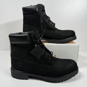 NIB • TIMBERLAND PREMIUM 6 IN WATERPROOF BOOT Black Size: 12